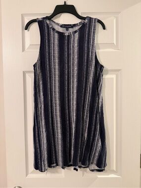 One Clothing Los Angeles Striped Casual Dress Size Medium